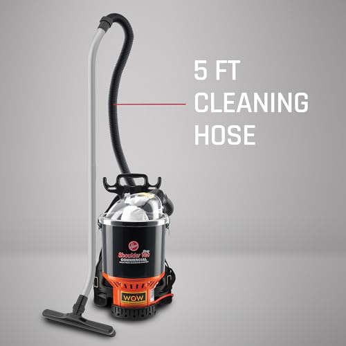 Lightweight Backpack Vacuum Cleaner with HEPA Filter for Carpet and Hard Floors