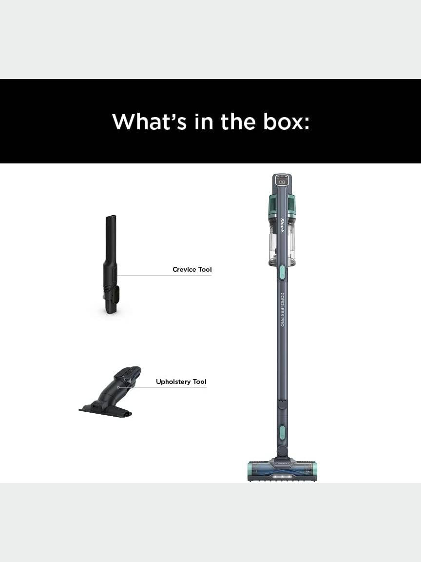 Cordless Vacuum with PowerFins, Self-Cleaning Brushroll, HEPA Filter and Accessories, 60 Min Runtime