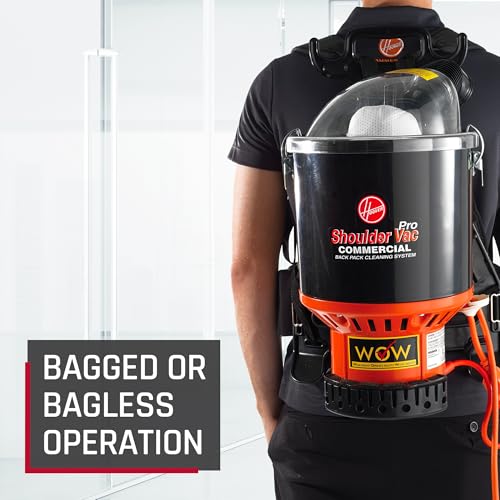 Lightweight Backpack Vacuum Cleaner with HEPA Filter for Carpet and Hard Floors