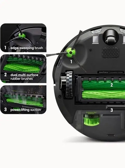 Self-Emptying Robot Vacuum with Obstacle Avoidance and Smart Mapping, 60-Day Auto Empty