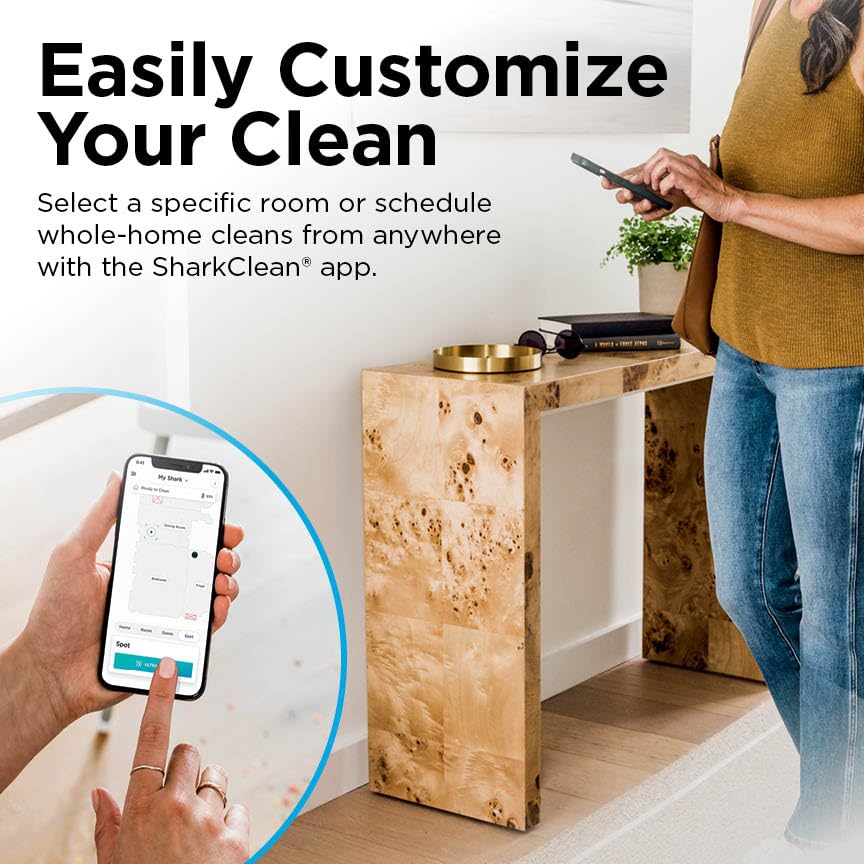 Robot Vacuum and Mop with Self-Empty HEPA Base, Sonic Mopping, Home Mapping, CleanEdge, for Pet Hair