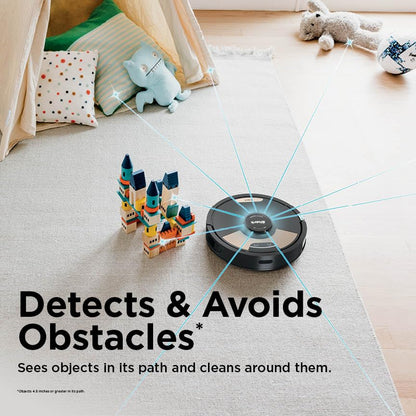 Robot Vacuum and Mop with Self-Empty HEPA Base, Sonic Mopping, Home Mapping, CleanEdge, for Pet Hair