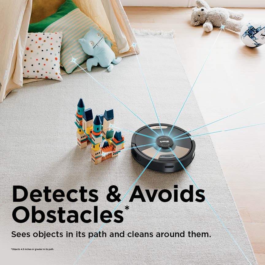 Robot Vacuum and Mop with Self-Empty HEPA Base, Sonic Mopping, Home Mapping, CleanEdge, for Pet Hair