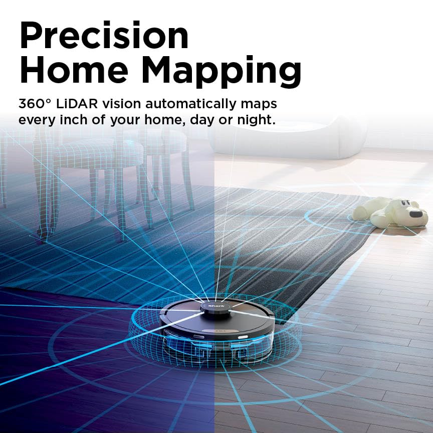 Robot Vacuum and Mop with Self-Empty HEPA Base, Sonic Mopping, Home Mapping, CleanEdge, for Pet Hair