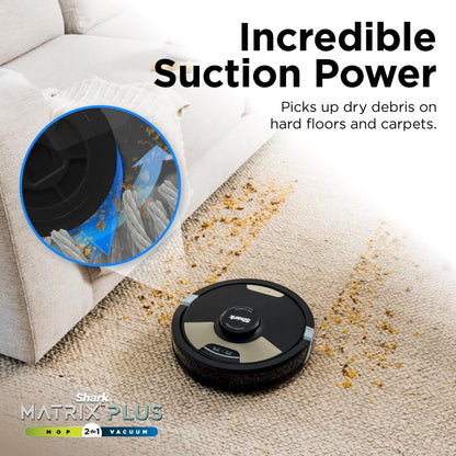Robot Vacuum and Mop with Self-Empty HEPA Base, Sonic Mopping, Home Mapping, CleanEdge, for Pet Hair