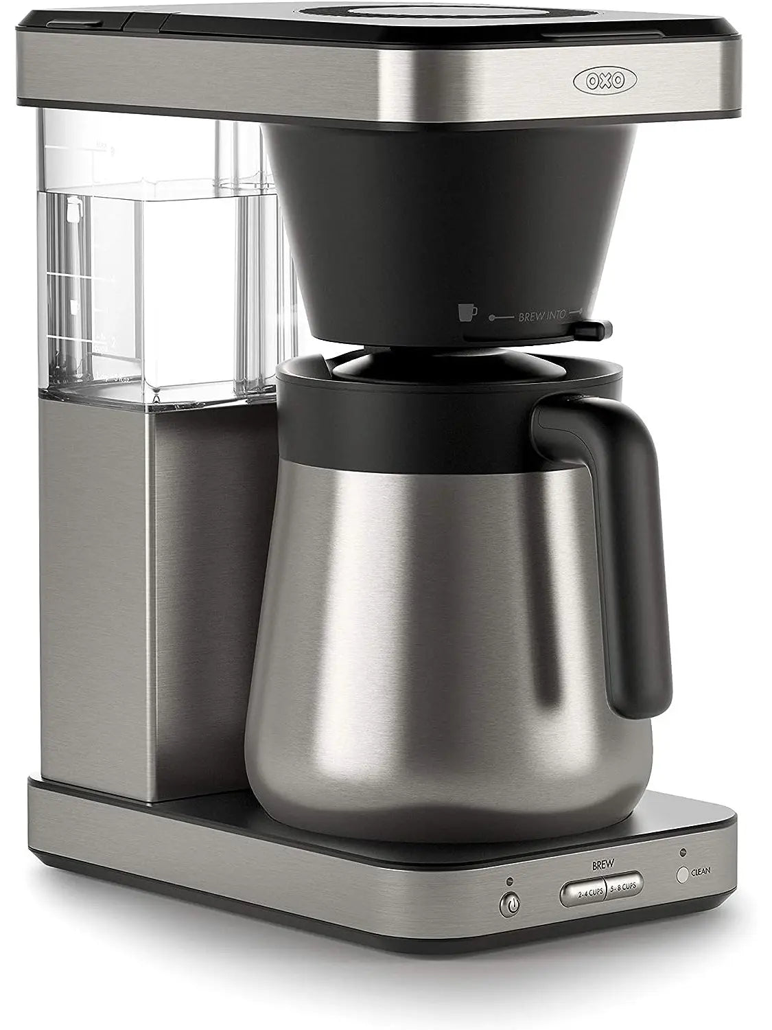 8 Cup Coffee Maker Stainless Steel Black