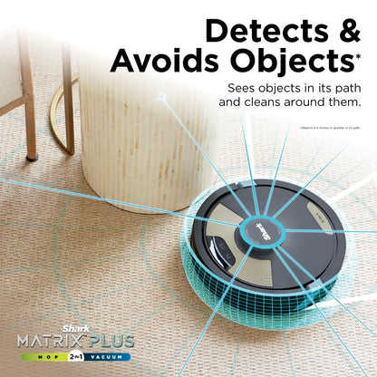 Robot Vacuum and Mop with Self-Empty HEPA Base, Sonic Mopping, Home Mapping, CleanEdge, for Pet Hair