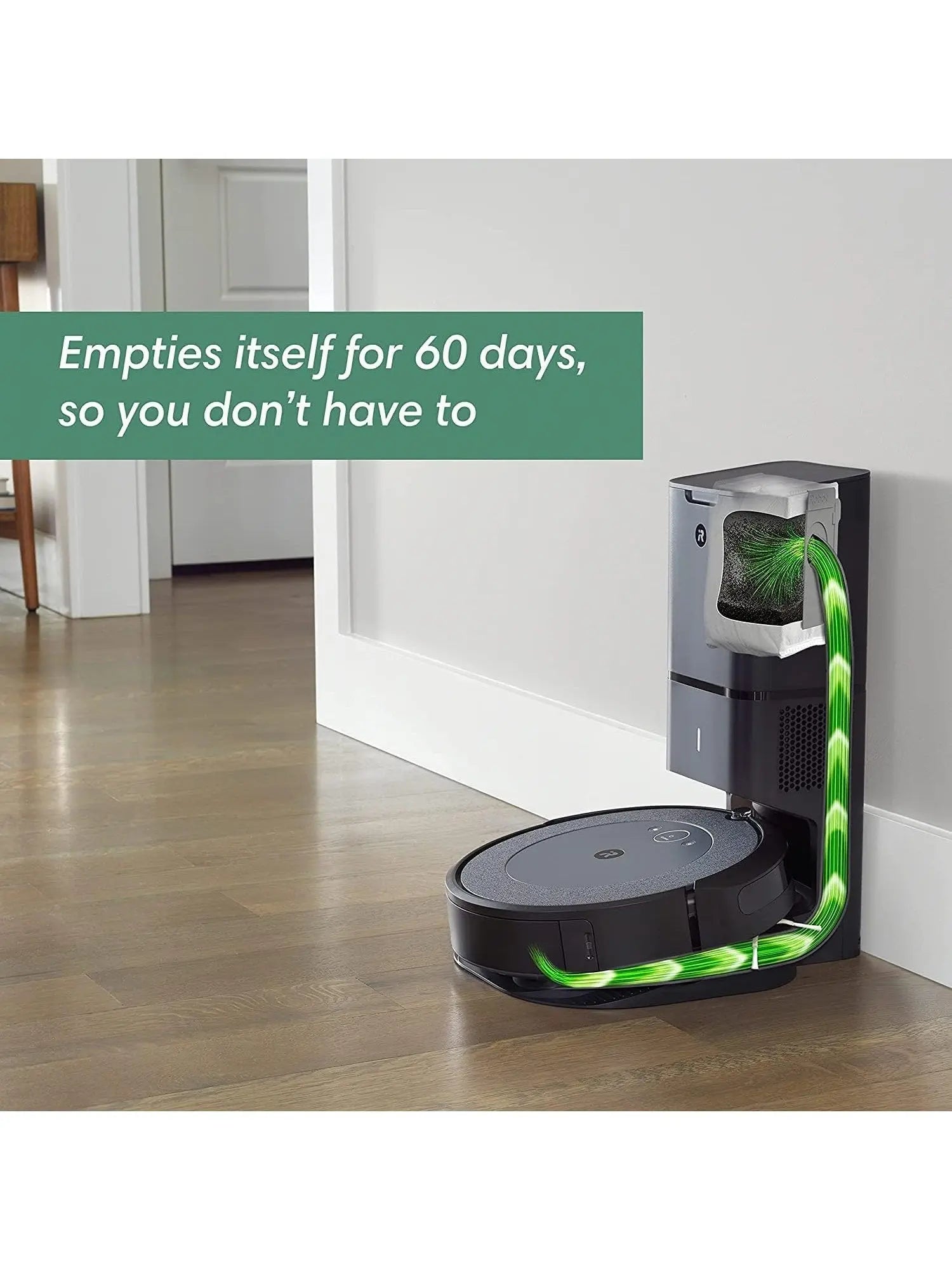 Self-Emptying Robot Vacuum with Smart Mapping for Pet Hair and Carpets, 60-Day Auto Empty