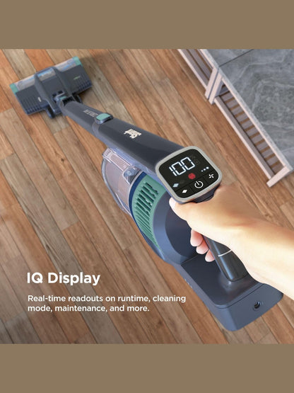 Cordless Vacuum with PowerFins, Self-Cleaning Brushroll, HEPA Filter and Accessories, 60 Min Runtime