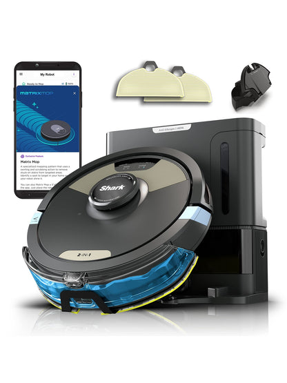 Robot Vacuum and Mop with Self-Empty HEPA Base, Sonic Mopping, Home Mapping, CleanEdge, for Pet Hair