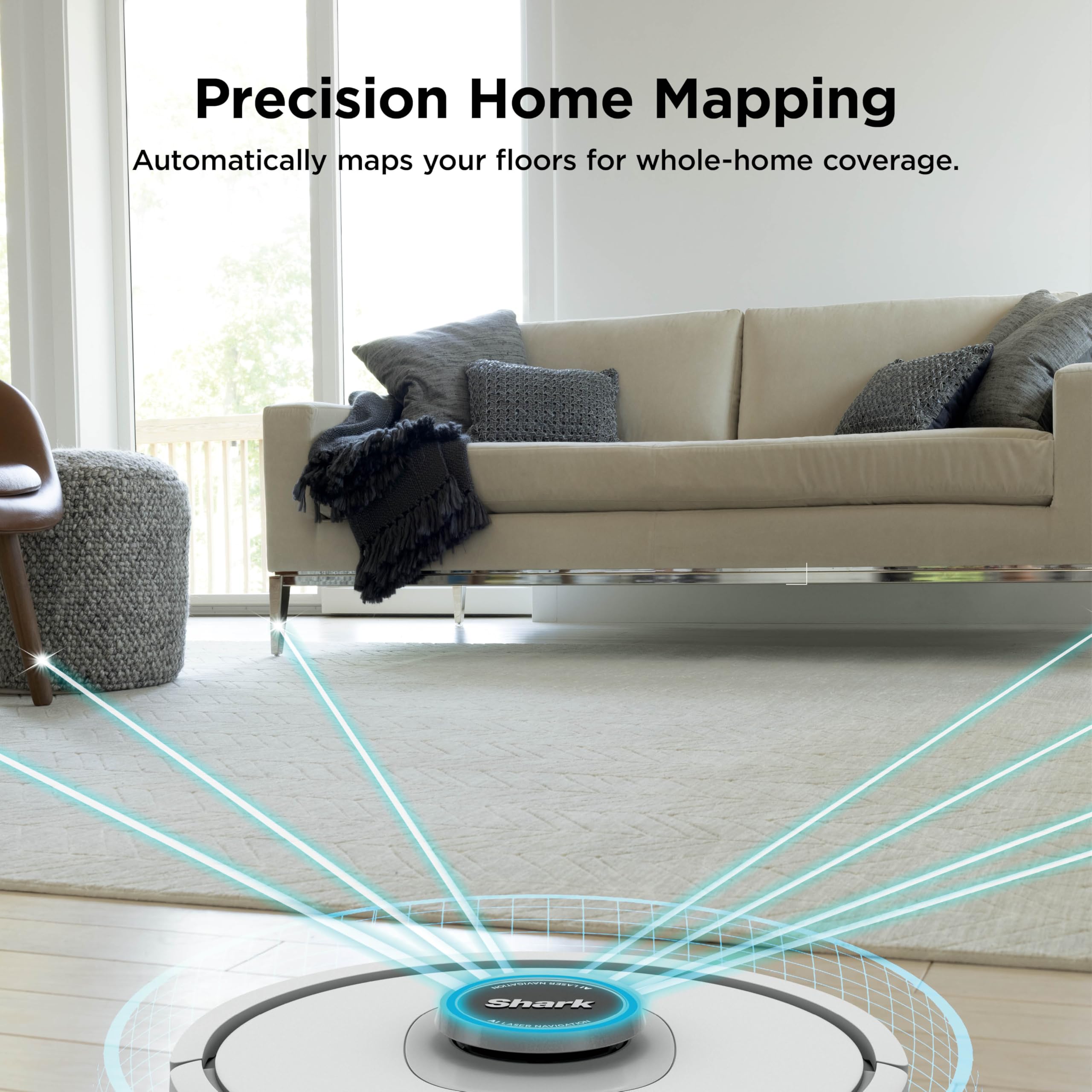 Robot Vacuum and Mop with Self-Empty HEPA Base, Sonic Mopping, Home Mapping, CleanEdge, for Pet Hair