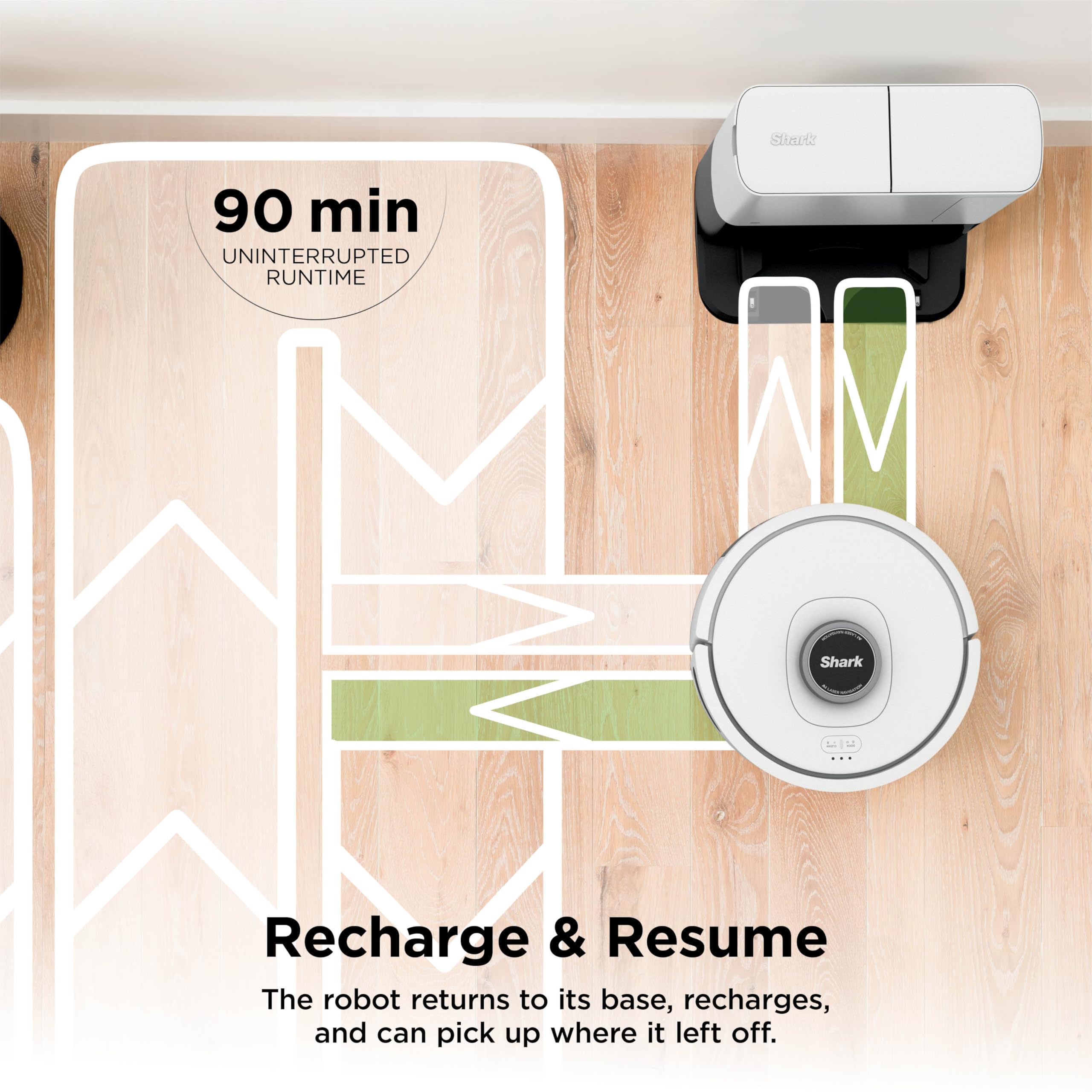 Robot Vacuum and Mop with Self-Empty HEPA Base, Sonic Mopping, Home Mapping, CleanEdge, for Pet Hair