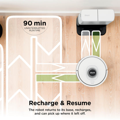 Robot Vacuum and Mop with Self-Empty HEPA Base, Sonic Mopping, Home Mapping, CleanEdge, for Pet Hair