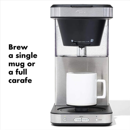 8 Cup Coffee Maker Stainless Steel Black