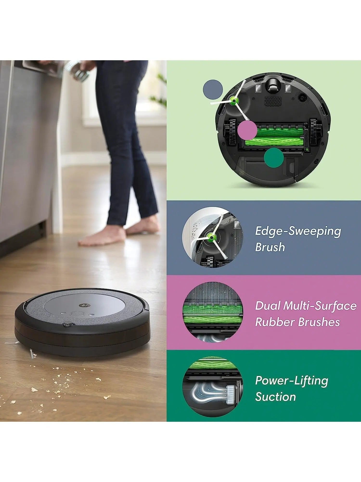 Self-Emptying Robot Vacuum with Smart Mapping for Pet Hair and Carpets, 60-Day Auto Empty