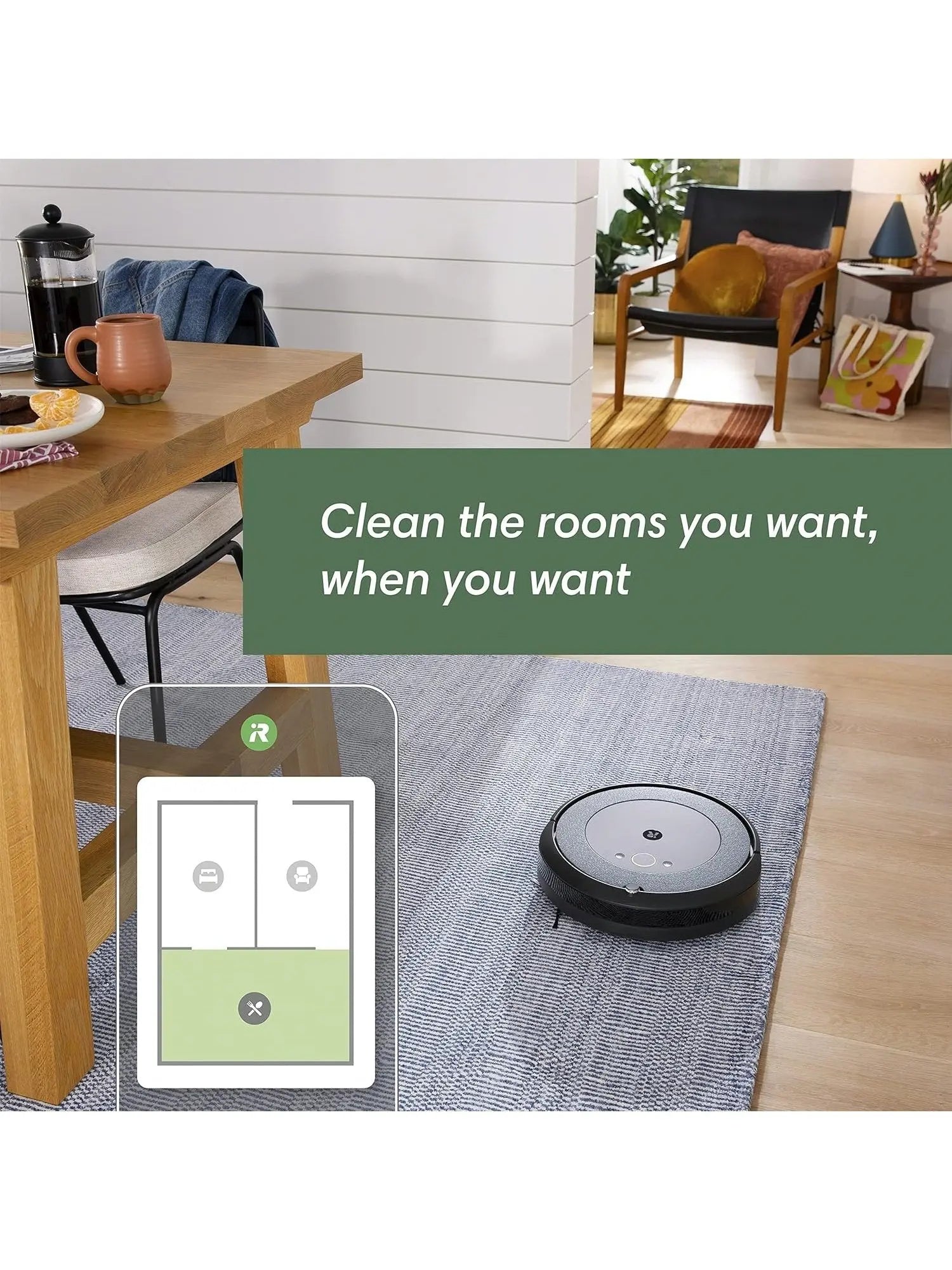 Self-Emptying Robot Vacuum with Smart Mapping for Pet Hair and Carpets, 60-Day Auto Empty