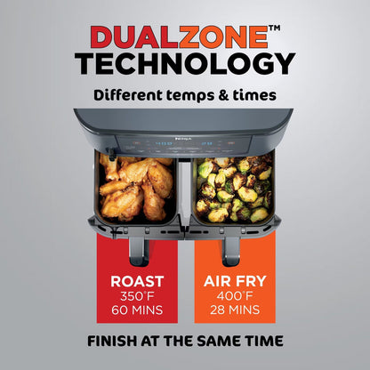 Dual Basket Air Fryer 6 in 1 XL 10 Qt