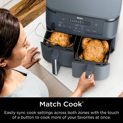 Dual Basket Air Fryer 6 in 1 XL 10 Qt