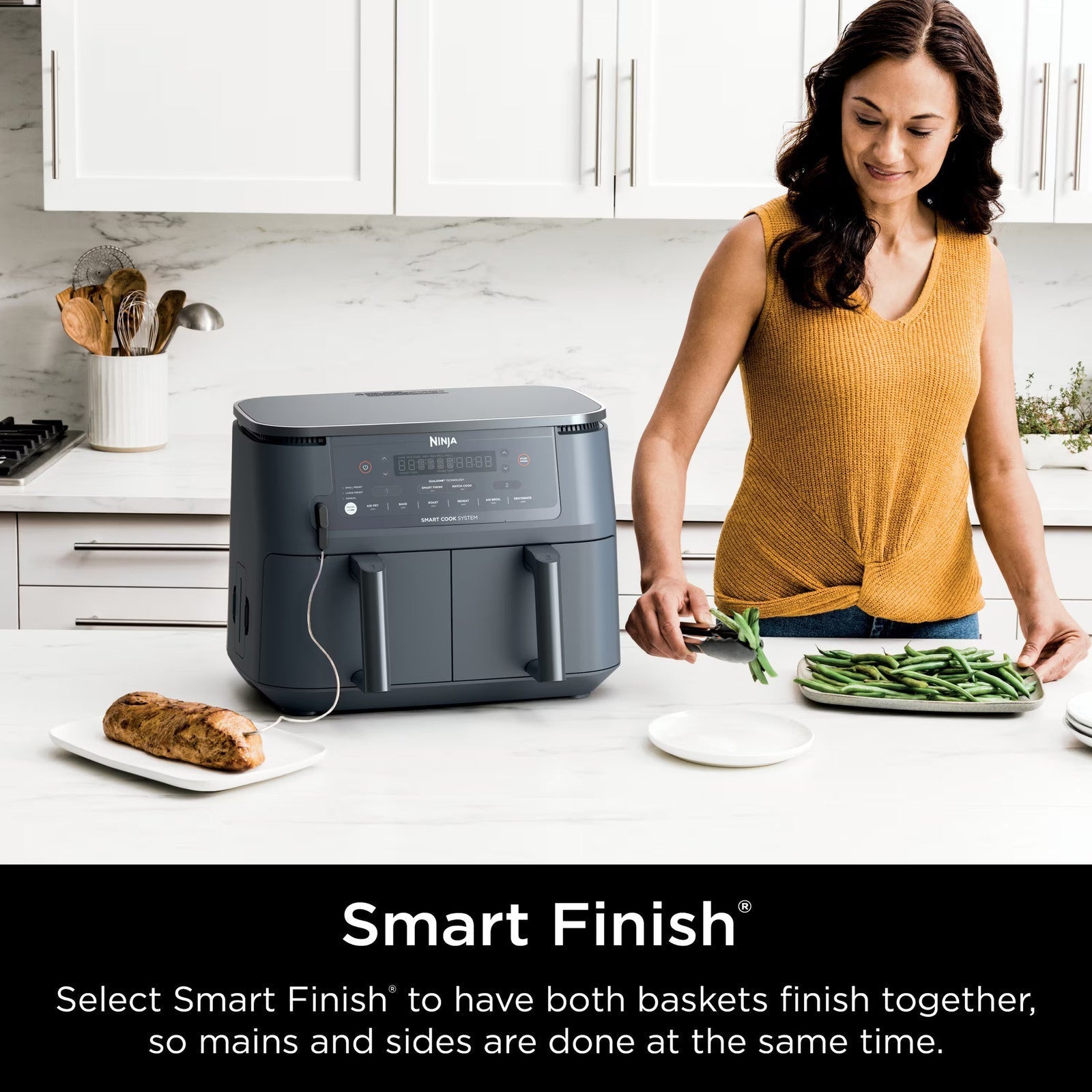 Dual Basket Air Fryer 6 in 1 XL 10 Qt